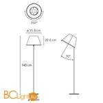 Торшер Artemide Choose 1136110A - Схема