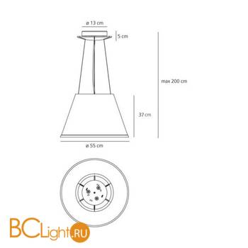 Подвесной светильник Artemide Choose 1124110A - Схема