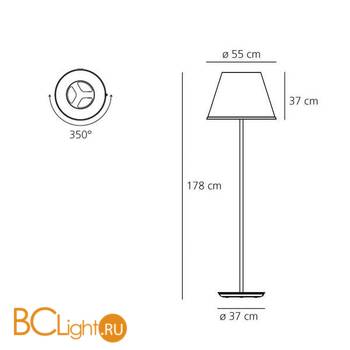 Торшер Artemide Choose 1135110A - Схема
