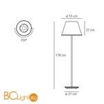 Торшер Artemide Choose 1135120A - Схема