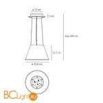 Подвесной светильник Artemide Choose 1123110A - Схема