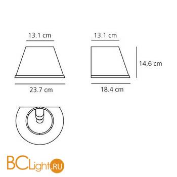 Настенный светильник Artemide Choose 1142110A - Схема