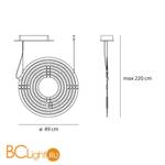 Подвесной светильник Artemide Copernico Red 1608040A - Схема