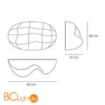 Настенно-потолочный светильник Artemide Cosmic Landscape 30 1619010A - Схема