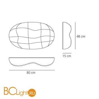 Настенно-потолочный светильник Artemide Cosmic Landscape 15 1620010A - Схема