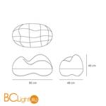 Настольный светильник Artemide Cosmic Landscape 1617010A - Схема