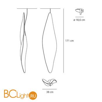 Встраиваемый светильник Artemide Cosmic Leaf Mini 1511010A - Схема