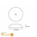 Настенно-потолочный светильник Artemide Cosmic Rotation 1519010A - Схема