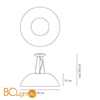 Подвесной светильник Artemide Cosmic Rotation 1503010A - Схема