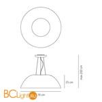 Подвесной светильник Artemide Cosmic Rotation 1503010A - Схема