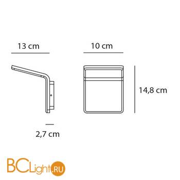 Настенный светильник Artemide Cuma 1151010A - Схема
