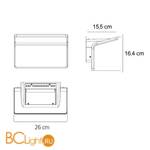 Настенный светильник Artemide Cuma 1155010A - Схема