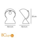 Настольная лампа Artemide Dalu 1466030A - Схема