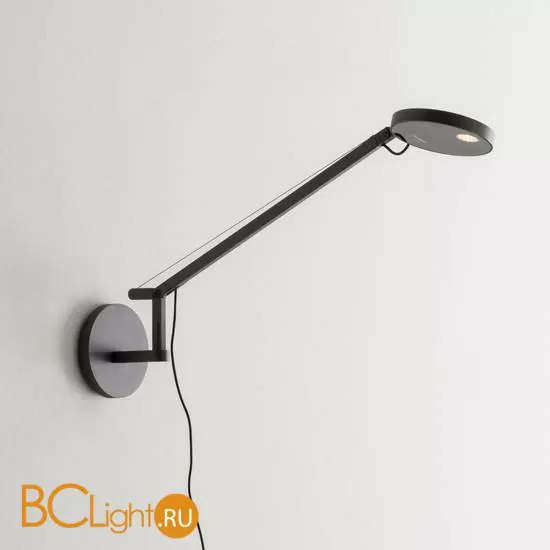 Бра Artemide Demetra Wall 1734W10A+1742010A 2700K Anthracite Grey (Body Lamp + Wall support)