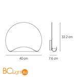 Настенный светильник Artemide Dinarco 1611010A - Схема