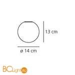 Настенный светильник Artemide Dioscuri 1039110A - Схема