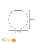 Настенно-потолочный светильник Artemide Dioscuri parete/soffitto 42 0117010A - Схема