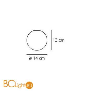 Настенно-потолочный светильник Artemide Dioscuri parete-soffitto 14 1039010A - Схема