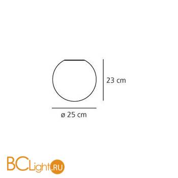 Настенно-потолочный светильник Artemide Dioscuri parete-soffitto 25 0112010A - Схема
