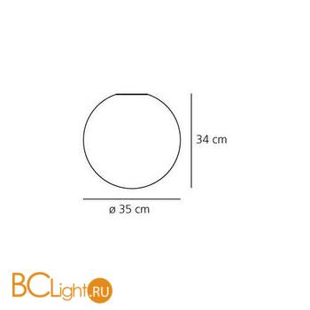 Настенно-потолочный светильник Artemide Dioscuri parete-soffitto 35 0116010A - Схема