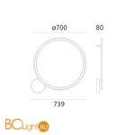 Настенно-потолочный светильник Artemide Discovery 1998010A - Схема