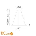 Подвесной светильник Artemide Discovery 1999130A - Схема