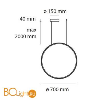 Подвесной светильник Artemide Discovery 1992030APP - Схема