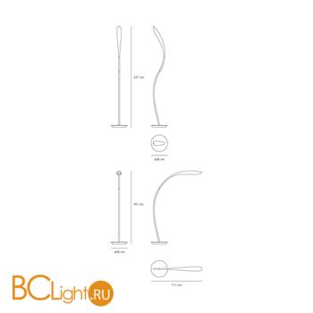 Торшер Artemide Doride 1522030A - Схема