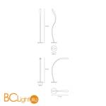 Торшер Artemide Doride 1522030A - Схема