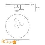 Потолочный светильник Artemide Droplet 1474W10A - Схема