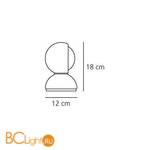 Настольный светильник Artemide Eclisse Bianco 0028010A - Схема