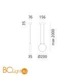 Подвесной светильник Artemide Eclittica DD0089C10 - Схема