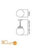 Подвесной светильник Artemide Empatia 26 1819010A - Схема
