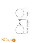 Подвесной светильник Artemide Empatia 36 1823010A - Схема