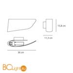 Настенный светильник Artemide Eurialo 1229010A - Схема