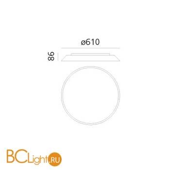 Потолочный светильник Artemide Febe 0241W00A - Схема