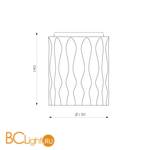 Потолочный светильник Artemide Fiamma 1988010A - Схема