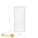 Потолочный светильник Artemide Fiamma 1989020A - Схема