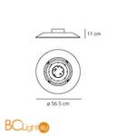 Потолочный светильник Artemide Float 0367010A + 0369030A - Схема