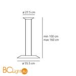 Подвесной светильник Artemide Float 0319010A - Схема