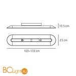 Потолочный светильник Artemide Float 0839010A - Схема