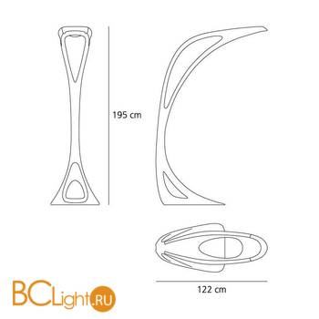 Торшер Artemide Genesy 1491030A - Схема