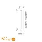 Подвесной светильник Artemide GIO.light 0230050A - Схема