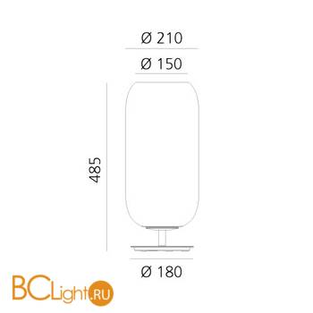 Настольная лампа Artemide Gople 1408010A - Схема