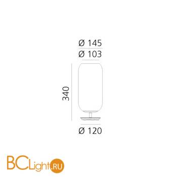 Настольная лампа Artemide Gople 1409020A - Схема