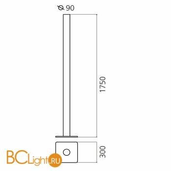 Напольный светильник Artemide Ilio 1640W10APP - Схема