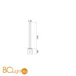 Напольный светильник Artemide Ilio 1640010A - Схема