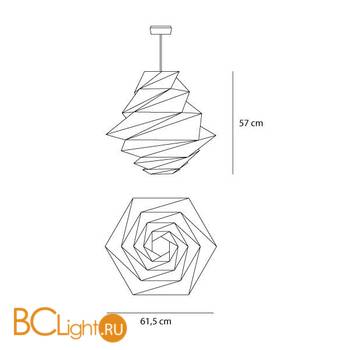 Подвесной светильник Artemide Fukurou 1694010A - Схема