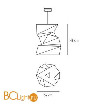 Подвесной светильник Artemide Katatsumuri 1695010A - Схема
