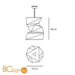 Подвесной светильник Artemide Katatsumuri 1695010A - Схема